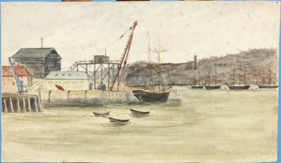 Trinity Boy House (akvarell, kroppsfarge og blyant på papir festet på kortet) av James Henry Cleet