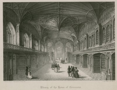 Library of the House of Commons, designet av Thomas Hopper av James Henry Lynch
