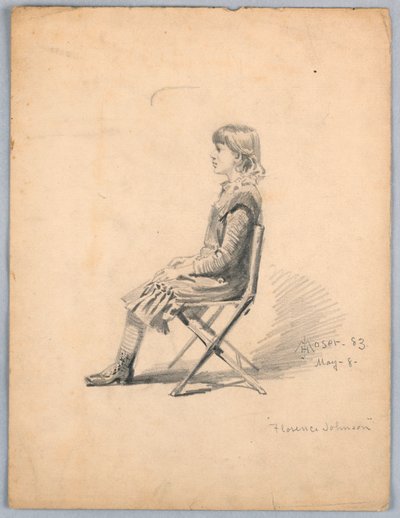 Portrett av Florence Johnson av James Henry Moser