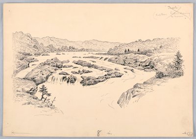River Rapids, Design for Washington Board of Trade Dinner, 13. mai 1908 av James Henry Moser