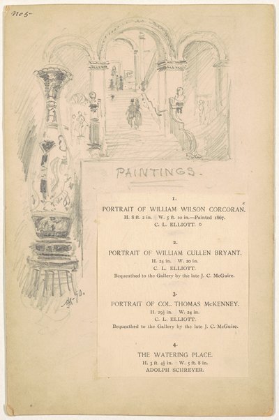 Studie for "Malerier" av James Henry Moser