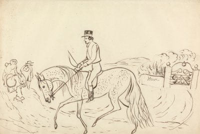Scene med hest og rytter av James Howe