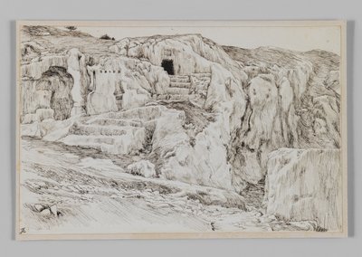 Gamle graver, Hinnoms dal, illustrasjon fra Vår Herre Jesu Kristi liv av James Jacques Joseph Tissot