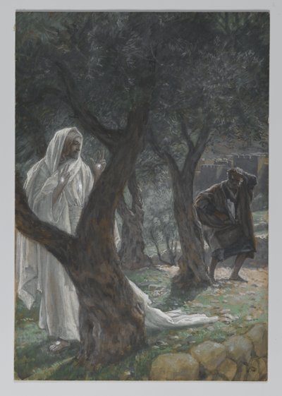 Åpenbaring av vår Herre til Saint Peter, illustrasjon fra The Life of Our Lord Jesus Christ, 1886-94 (wc over grafitt på papir) av James Jacques Joseph Tissot