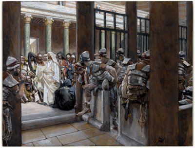 But No Man Laid Hands on Him, illustrasjon for The Life of Christ, ca. 1884-96 (wc & gouache på papp) av James Jacques Joseph Tissot
