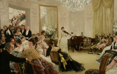 Hysj! (The Concert), ca. 1875 (olje på lerret) av James Jacques Joseph Tissot