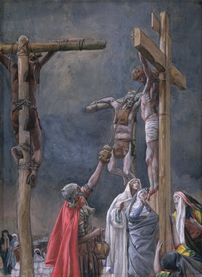 jeg tørster. Eddiken gitt til Jesus, illustrasjon for The Life of Christ, ca. 1884-96 (wc & gouache på papp) av James Jacques Joseph Tissot