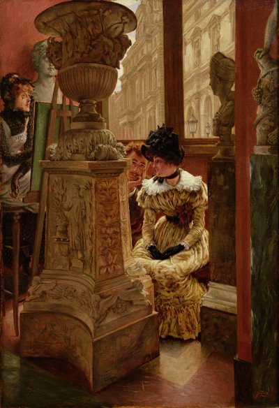 I Louvre (LEsthetique), 1883-5 av James Jacques Joseph Tissot