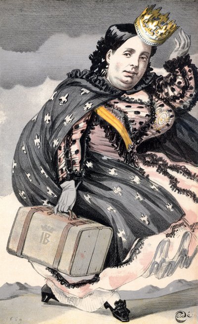 Isabella II (1830–1904) dronning av Spania (1833–1870) av James Jacques Joseph Tissot