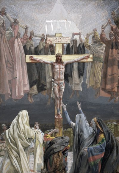 Den er ferdig, illustrasjon for The Life of Christ, ca. 1886-94 (wc & gouache på papp) av James Jacques Joseph Tissot
