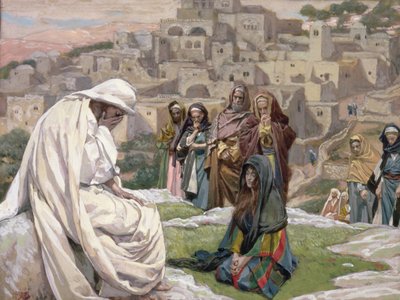 Jesus Wept, illustrasjon for The Life of Christ, ca. 1886-96 (gouache på papp) av James Jacques Joseph Tissot