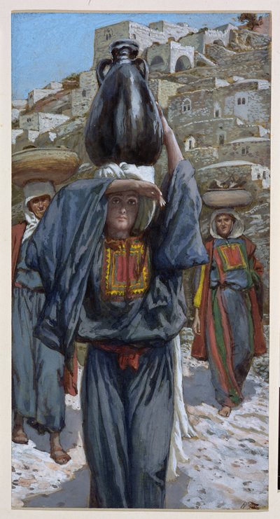 Martha, illustrasjon for The Life of Christ, ca. 1886-94 (wc og gouache på papp) av James Jacques Joseph Tissot