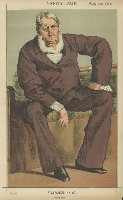 Mr George Bentinck (farge litho) av James Jacques Joseph Tissot
