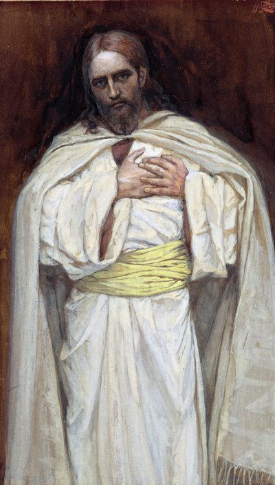 Vår Herre Jesus Kristus, illustrasjon for The Life of Christ, ca. 1886-94 (wc og gouache på papp) av James Jacques Joseph Tissot