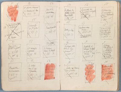 Sider fra et album med Sketches for The Life of Our Lord Jesus Christ, slutten av 1880-tallet (grafitt og vask på papir) av James Jacques Joseph Tissot