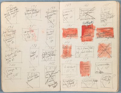 Sider fra et album med Sketches for The Life of Our Lord Jesus Christ, slutten av 1880-tallet (grafitt og vask på papir) av James Jacques Joseph Tissot