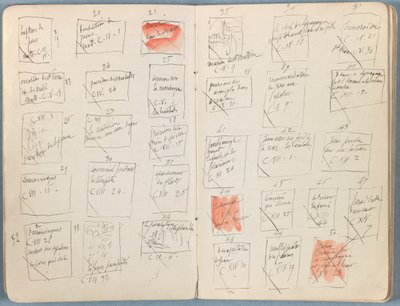 Sider fra et album med Sketches for The Life of Our Lord Jesus Christ, slutten av 1880-tallet (grafitt og vask på papir) av James Jacques Joseph Tissot