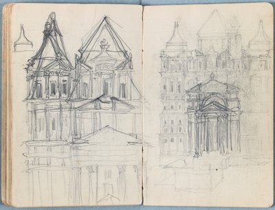 Sider fra et album med Sketches for The Life of Our Lord Jesus Christ, slutten av 1880-tallet (grafitt og vask på papir) av James Jacques Joseph Tissot