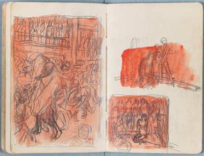 Sider fra et album med Sketches for The Life of Our Lord Jesus Christ, slutten av 1880-tallet (grafitt og vask på papir) av James Jacques Joseph Tissot