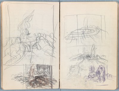 Sider fra et album med Sketches for The Life of Our Lord Jesus Christ, slutten av 1880-tallet (grafitt og vask på papir) av James Jacques Joseph Tissot