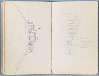 Sider fra et album med Sketches for The Life of Our Lord Jesus Christ, slutten av 1880-tallet (grafitt og vask på papir) av James Jacques Joseph Tissot