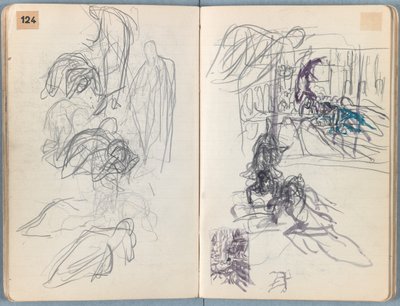 Sider fra et album med Sketches for The Life of Our Lord Jesus Christ, slutten av 1880-tallet (grafitt og vask på papir) av James Jacques Joseph Tissot