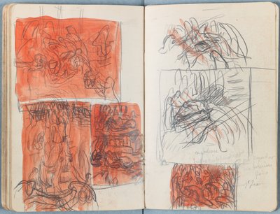 Sider fra et album med Sketches for The Life of Our Lord Jesus Christ, slutten av 1880-tallet (grafitt og vask på papir) av James Jacques Joseph Tissot