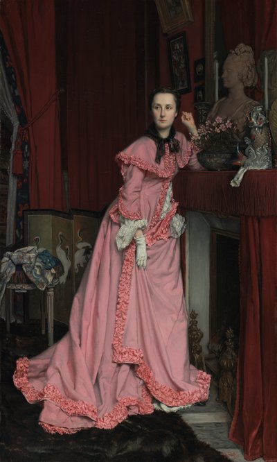 Portrett av Marquise de Miramon, født Thérèse Feuillant av James Jacques Joseph Tissot