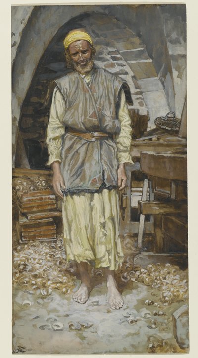 St. Joseph, illustrasjon for The Life of Christ, ca. 1886-94 (wc på papir) av James Jacques Joseph Tissot