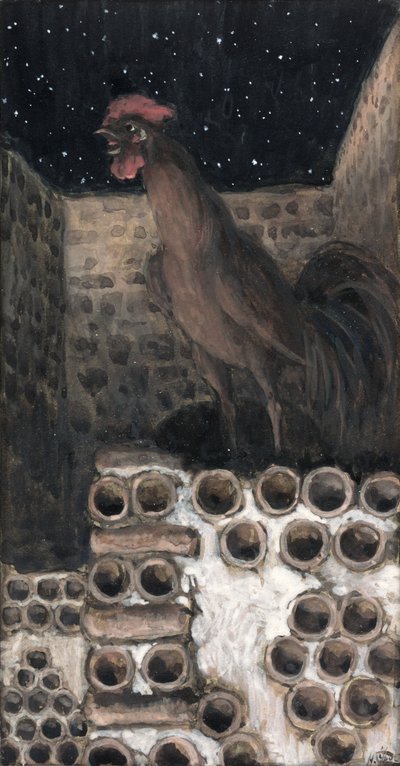 The Cock Crew, illustrasjon for The Life of Christ, ca. 1886-94 (wc & gouache på papp) av James Jacques Joseph Tissot