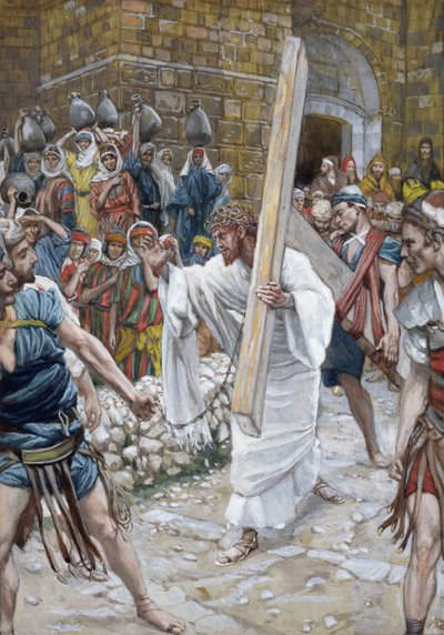 The Daughters of Jerusalem, illustrasjon for The Life of Christ, ca. 1886-94 (wc & gouache på papp) av James Jacques Joseph Tissot