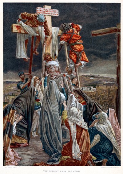 Nedstigningen fra korset, c1890 av James Jacques Joseph Tissot