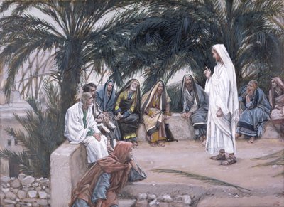 The First Shall Be the Last, illustrasjon for The Life of Christ, ca. 1886-94 (wc & gouache på papp) av James Jacques Joseph Tissot
