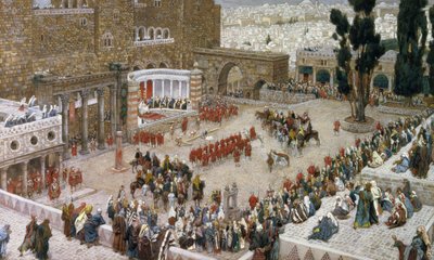 The Forum of Jerusalem as Seen From Above, illustrasjon til The Life of Christ, ca. 1886-96 (gouache på papp) av James Jacques Joseph Tissot