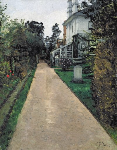 Hagen til kunstnerens hus (olje på lerret) av James Jacques Joseph Tissot