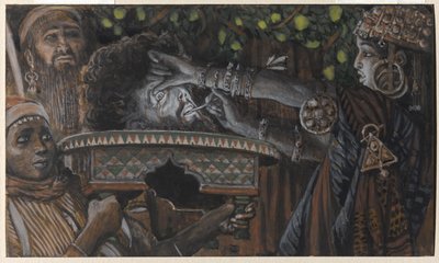 The Head of Saint John the Baptist, illustrasjon for The Life of Christ, ca. 1886-94 (wc & gouache på papp) av James Jacques Joseph Tissot