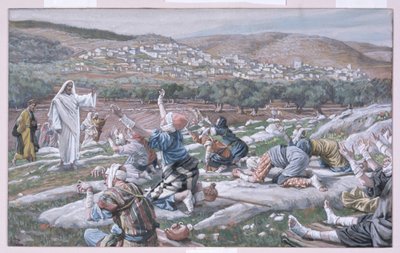 The Healing of the Lepers, illustrasjon for The Life of Christ, ca. 1886-94 (wc & gouache på papp) av James Jacques Joseph Tissot