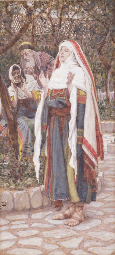 The Magnificat, illustrasjon for The Life of Christ, ca. 1886-94 (gouache på papp) av James Jacques Joseph Tissot