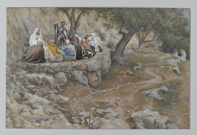 The Primacy of Saint Peter, illustrasjon fra The Life of Our Lord Jesus Christ, 1886-96 (wc over grafitt på papir) av James Jacques Joseph Tissot