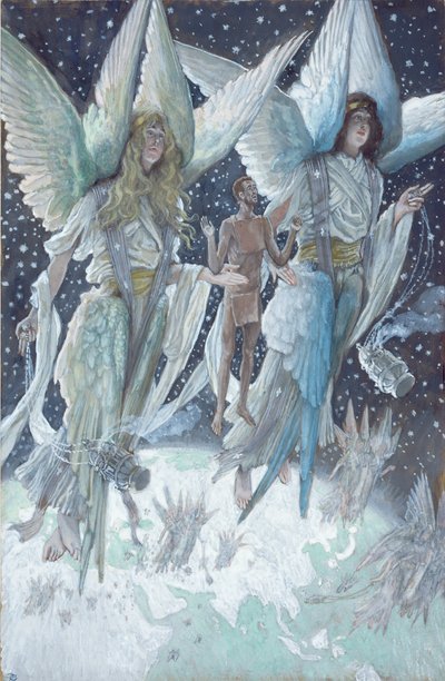The Soul of the Penitent Thief, illustrasjon for The Life of Christ, ca. 1886-94 (wc & gouache på papp) av James Jacques Joseph Tissot