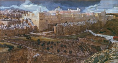 The Temple of Herodes in our Lords Time, ca. 1886-96 (gouache på papp) (se også 182200) av James Jacques Joseph Tissot