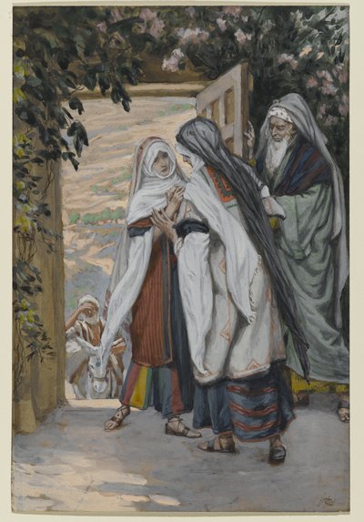 The Visitation, illustrasjon til The Life of Christ, ca. 1886-94 (wc på papir) av James Jacques Joseph Tissot