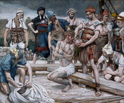 The Wine Mixed with Myrrh, illustrasjon for The Life of Christ, ca. 1884-96 (wc & gouache på papp) av James Jacques Joseph Tissot