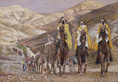The Wise Men Journeying to Betlehem, illustrasjon for The Life of Christ, ca. 1886-94 (gouache på papp) av James Jacques Joseph Tissot