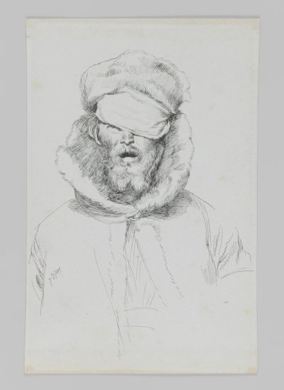 Jødetype, illustrasjon fra Vår Herre Jesu Kristi liv (blekk på papir) av James Jacques Joseph Tissot
