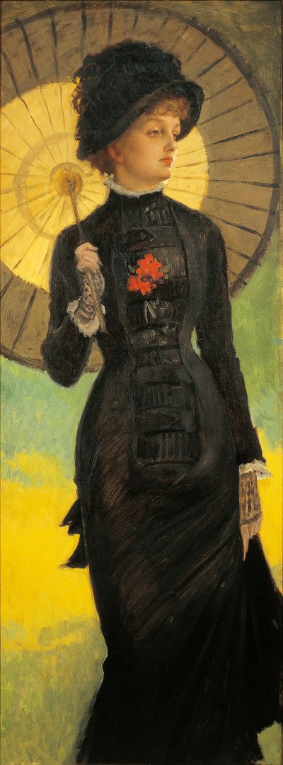 Kvinne med parasoll av James Jacques Joseph Tissot