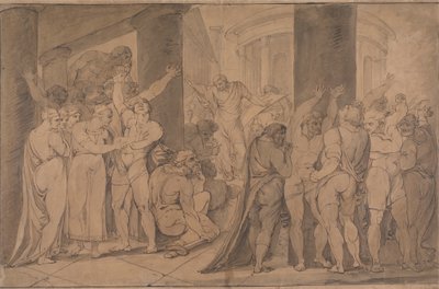 Kroppen til Lucretia utsatt for romerne av James Jefferys