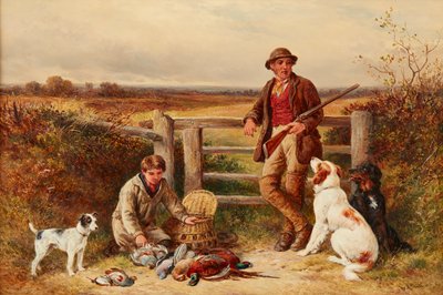 The Day'S Bag (olje på panel) av James Jnr Hardy