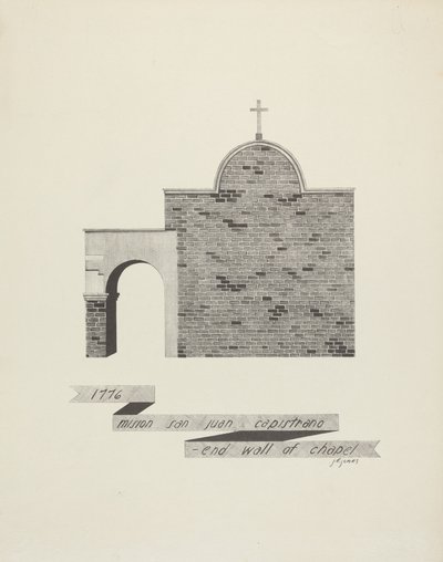 Mission St. John Capistrano - End of Chapel Wall av James Jones