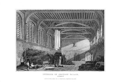 Interiør av Croydon Palace, Surrey, 1829. av James Lambert